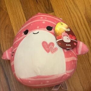Squishmallows Aidy Pink and White Plush
Valentines Day